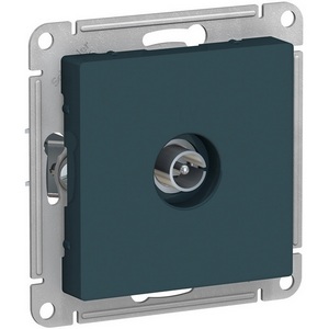 Изображение товара ТВ-розетка встраиваемая проходная (изумрудный) Systeme Electric AtlasDesign ATN000893