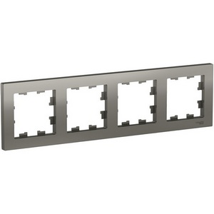 Изображение товара Рамка на 4 поста (сталь) Systeme Electric AtlasDesign ATN000904
