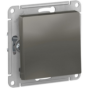 Изображение товара Выключатель встраиваемый одноклавишный (сталь) Systeme Electric AtlasDesign ATN000911