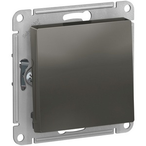 Изображение товара Переключатель встраиваемый перекрестный одноклавишный (сталь) Systeme Electric AtlasDesign ATN000971