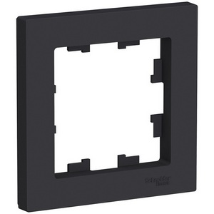 Изображение товара Рамка на 1 пост (карбон) Systeme Electric AtlasDesign ATN001001
