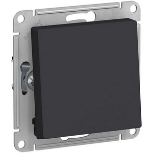 Изображение товара Выключатель встраиваемый одноклавишный (карбон) Systeme Electric AtlasDesign ATN001061