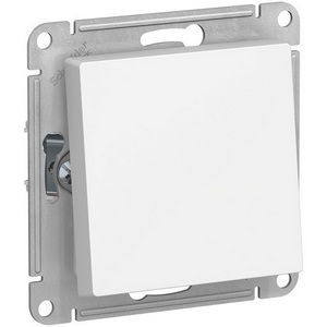 Изображение товара Выключатель встраиваемый одноклавишный (белый) IP44 Systeme Electric AtlasDesign ATN440161
