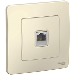 Изображение товара Розетка встраиваемая Ethernet RJ-45 (молочный) Systeme Electric Blanca BLNIS045002
