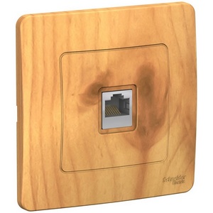 Изображение товара Розетка встраиваемая Ethernet RJ-45 (ясень) Systeme Electric Blanca BLNIS045005