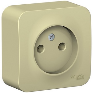 Изображение товара Розетка накладная без заземления (бежевый) Systeme Electric Blanca BLNRA000117