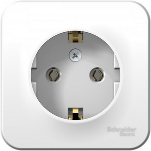 Изображение товара Розетка накладная с заземлением (белый) Systeme Electric Blanca BLNRA010101