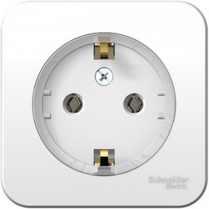 Изображение товара Розетка накладная с заземлением (белый) Systeme Electric Blanca BLNRA110111