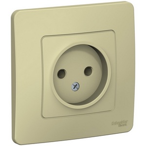 Изображение товара Розетка встраиваемая без заземления (бежевый) Systeme Electric Blanca BLNRS000017