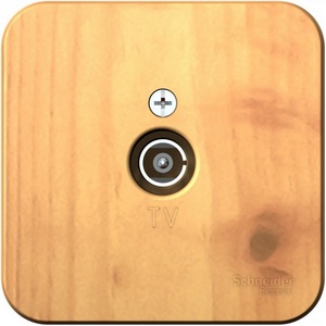 Изображение товара ТВ-розетка накладная оконечная (ясень) Systeme Electric Blanca BLNTA000015