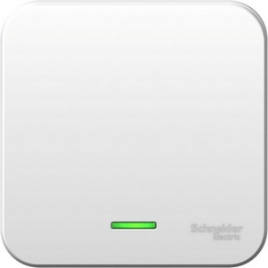 Изображение товара Выключатель накладной одноклавишный с подсветкой (белый) Systeme Electric Blanca BLNVA061121