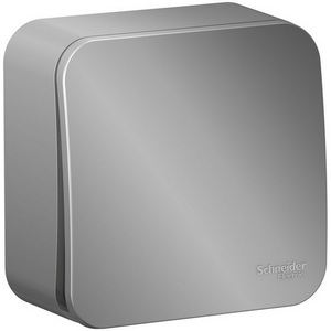 Изображение товара Выключатель накладной одноклавишный (алюминий) Systeme Electric Blanca BLNVA101003