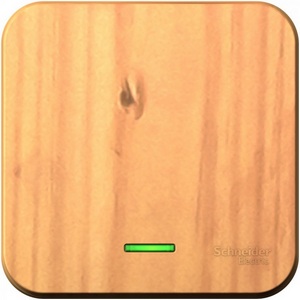 Изображение товара Выключатель накладной одноклавишный с подсветкой (ясень) Systeme Electric Blanca BLNVA101115