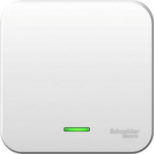 Изображение товара Выключатель накладной одноклавишный с подсветкой (белый) Systeme Electric Blanca BLNVA101121