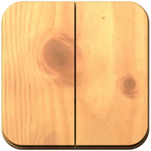 Изображение товара Выключатель накладной двухклавишный (ясень) Systeme Electric Blanca BLNVA105005