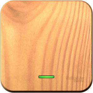 Изображение товара Выключатель накладной одноклавишный с подсветкой (ясень) Systeme Electric Blanca BLNVA106115