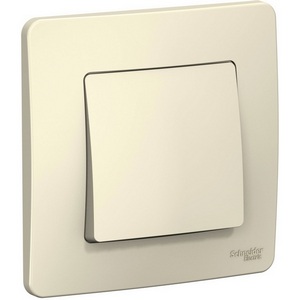 Изображение товара Выключатель встраиваемый одноклавишный (молочный) Systeme Electric Blanca BLNVS006102