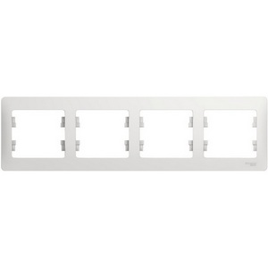 Изображение товара Рамка на 4 поста (белый) Systeme Electric GSL000104
