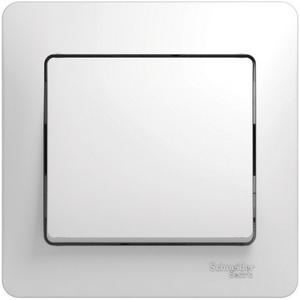 Изображение товара Выключатель встраиваемый одноклавишный (белый) Systeme Electric GSL000112