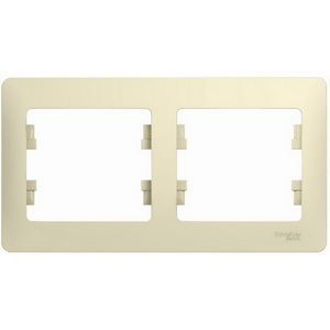 Изображение товара Рамка на 2 поста (бежевый) Systeme Electric GSL000202