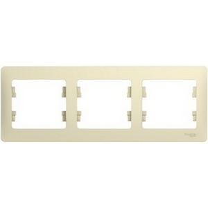 Изображение товара Рамка на 3 поста (бежевый) Systeme Electric GSL000203