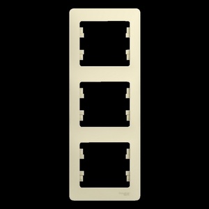 Изображение товара Рамка на 3 поста (бежевый) Systeme Electric GSL000207