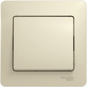Изображение товара Выключатель встраиваемый одноклавишный (бежевый) Systeme Electric GSL000212