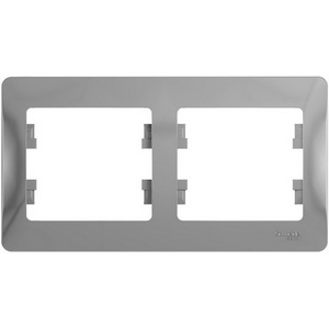 Изображение товара Рамка на 2 поста (алюминий) Systeme Electric GSL000302