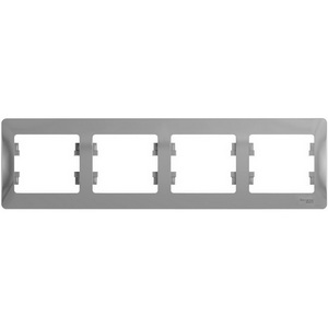 Изображение товара Рамка на 4 поста (алюминий) Systeme Electric GSL000304