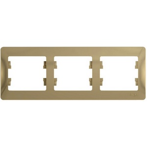 Изображение товара Рамка на 3 поста (титан) Systeme Electric GSL000403