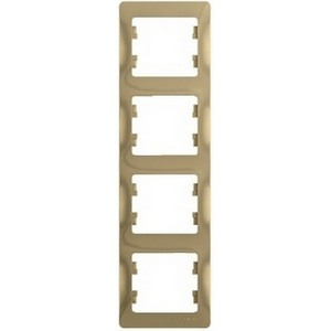 Изображение товара Рамка на 4 поста (титан) Systeme Electric GSL000408