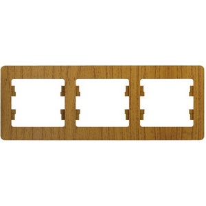 Изображение товара Рамка на 3 поста (дуб) Systeme Electric Glossa GSL000503