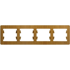 Изображение товара Рамка на 4 поста (дуб) Systeme Electric Glossa GSL000504