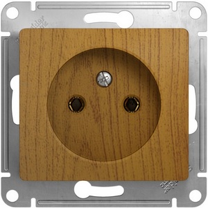 Изображение товара Розетка встраиваемая без заземления (дуб) Systeme Electric Glossa GSL000541