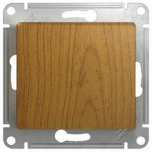 Изображение товара Выключатель встраиваемый одноклавишный (дуб) Systeme Electric Glossa GSL000561