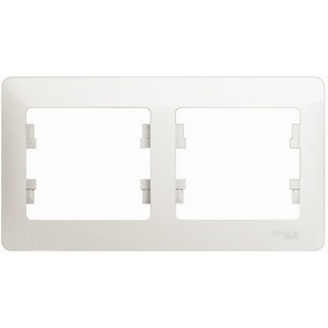 Изображение товара Рамка на 2 поста (перламутровый) Systeme Electric Glossa GSL000602
