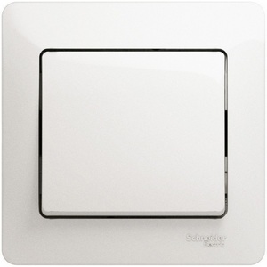 Изображение товара Выключатель встраиваемый одноклавишный (перламутровый) Systeme Electric Glossa GSL000612