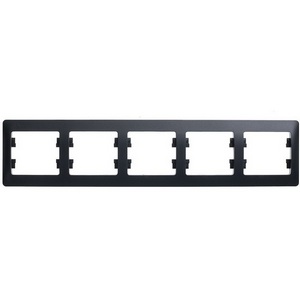 Изображение товара Рамка на 5 постов (антрацит) Systeme Electric Glossa GSL000705