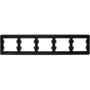 Изображение товара Рамка на 5 постов (шоколад) Systeme Electric Glossa GSL000805