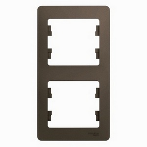 Изображение товара Рамка на 2 поста (шоколад) Systeme Electric Glossa GSL000806
