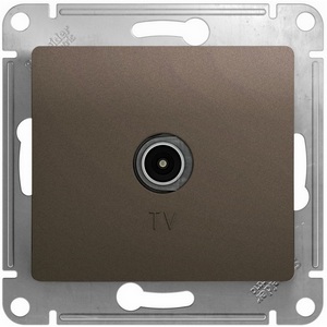 Изображение товара ТВ-розетка встраиваемая (шоколад) Systeme Electric Glossa GSL000891