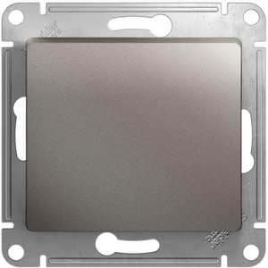 Изображение товара Выключатель встраиваемый одноклавишный (платина) Systeme Electric Glossa GSL001215
