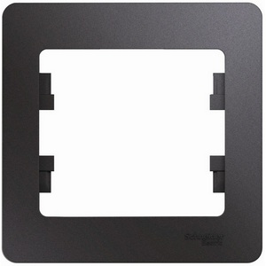 Изображение товара Рамка на 1 пост (графит) Systeme Electric Glossa GSL001301