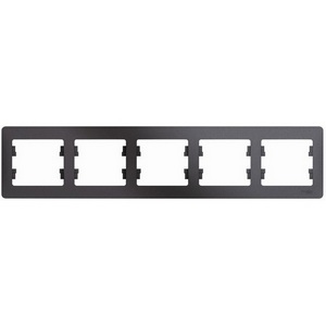Изображение товара Рамка на 5 постов (графит) Systeme Electric Glossa GSL001305