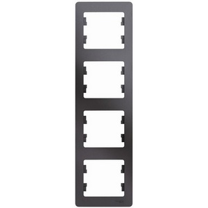 Изображение товара Рамка на 4 поста (графит) Systeme Electric Glossa GSL001308