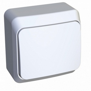 Изображение товара Выключатель накладной одноклавишный (белый) Systeme Electric Этюд KA10-001B