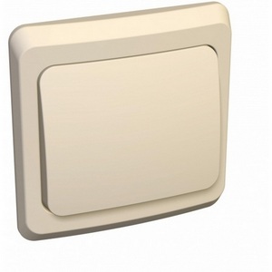 Изображение товара Выключатель встраиваемый одноклавишный (кремовый) Systeme Electric Этюд KC10-001K