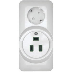 Изображение товара Розетка накладная комбинированная для электроплиты 32А и силовая с заземлением и шторками 16А (белый) Systeme Electric Прима RA32-211R-B