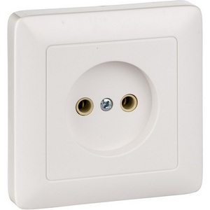 Изображение товара Розетка встраиваемая без заземления (белый) Systeme Electric HIT RS10-132-B