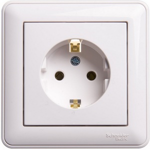 Изображение товара Розетка встраиваемая с заземлением (белый) Systeme Electric W59 RS16-154-18
